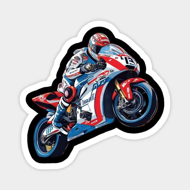 Moto Racing Magnet by animegirlnft