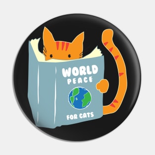 World Peace For Cats Pin