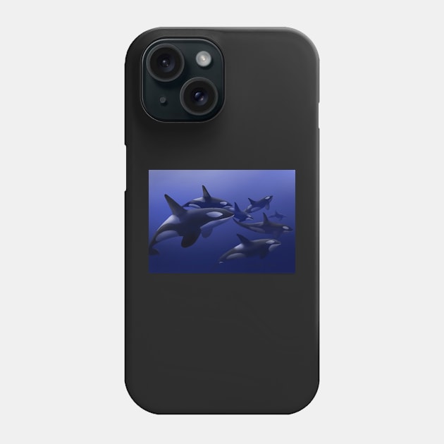 Orcinus Orca Phone Case by dtipaints