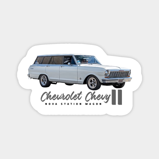 1965 Chevrolet Chevy II Nova Station Wagon Magnet by Gestalt Imagery