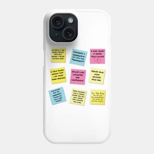 Wisdom & Life Hack Notes Phone Case