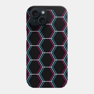 Trippy Honeycomb Pattern Phone Case