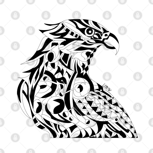 white line art mecha peregrine falcon halcon ecopop in mexican techno organic tribal totonac patterns by jorge_lebeau