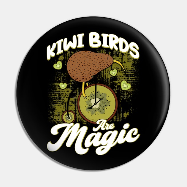 New Zealand Bird Lover Kiwi Bird Pin by Toeffishirts