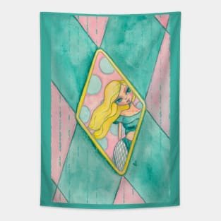 Harlequin Girl Tapestry