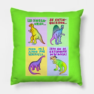 Venezuelan Dinos Pillow