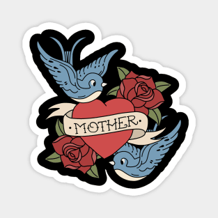 Vintage heart tattoo - Mother Magnet