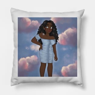 portrait cancer girl clouds anime Pillow