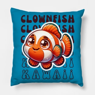 Kawaii Clownfish Pillow