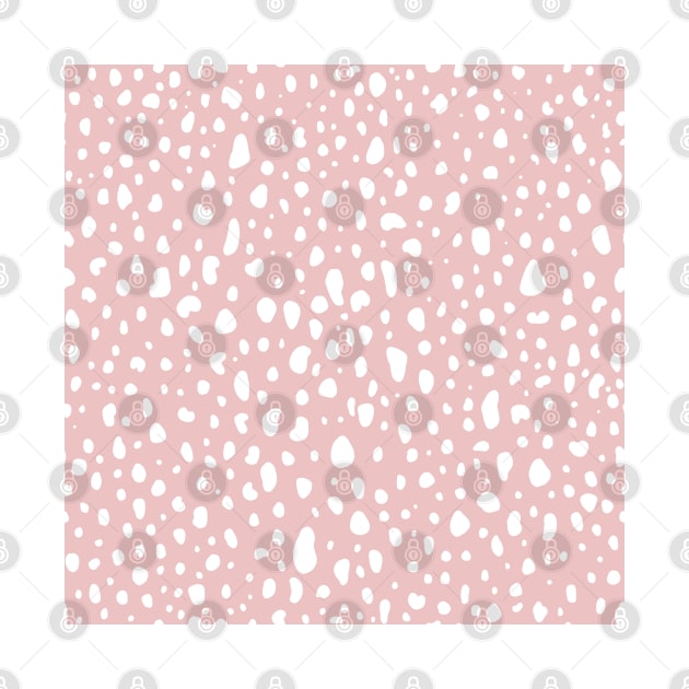 Dusty pink spots pattern by Trippycollage