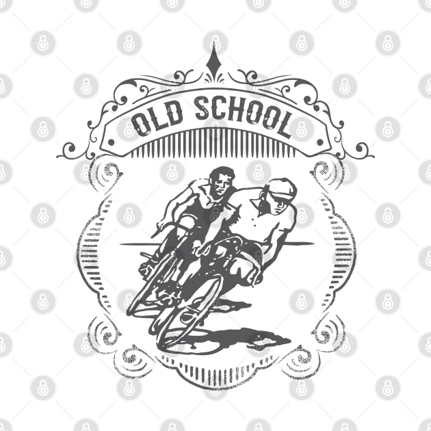 Old School Bike Riders by John MacPherson Allan Designs