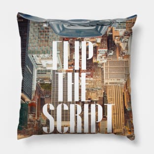 Flip The Script: An Expressive Collage Pillow