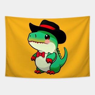 Dinosaur Cowboy Hat Tapestry