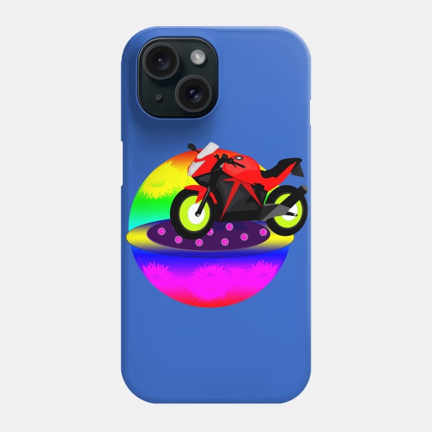 Red Motorcycle Phone Case by momomoma