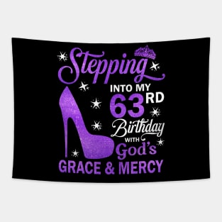 Stepping Into My 63rd Birthday With God's Grace & Mercy Bday Tapestry