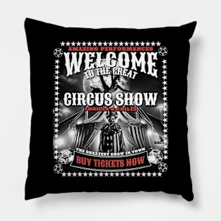 Horror Circus Poster Pillow