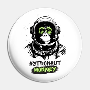 Monkey Astronaut Astrochimp Odyssey Pin