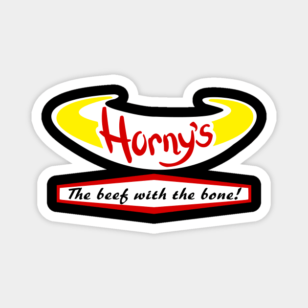 Horny's Burgers Magnet by Destro