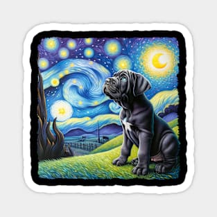 Starry Cane Corso Portrait - Dog Portrait Magnet