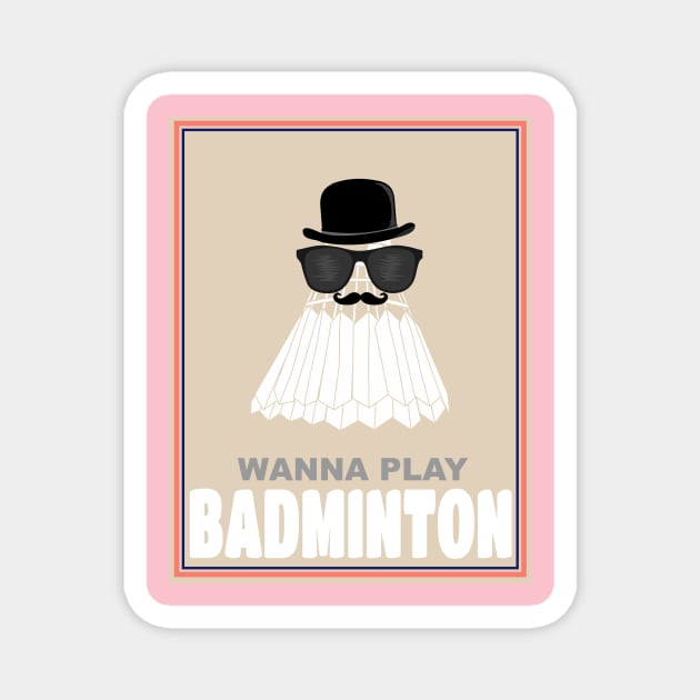 badminton Magnet by dishcubung