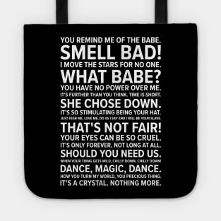 Labyrinth Quotes Tote