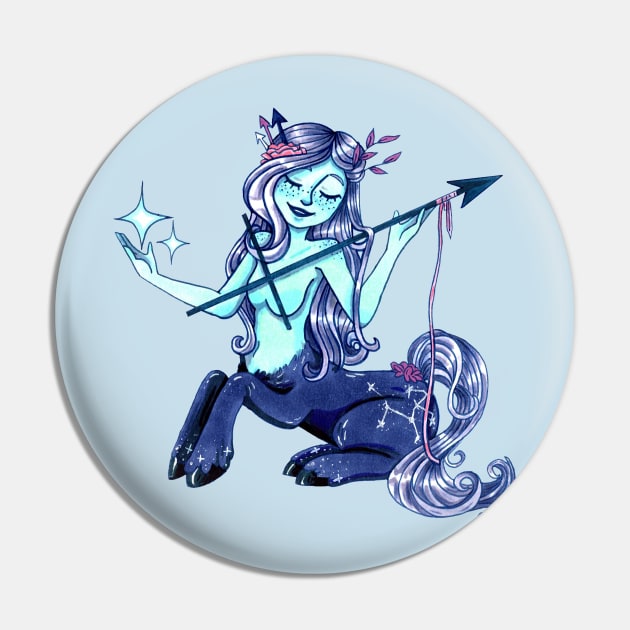 Sagittarius Pin by LittleGreenHat