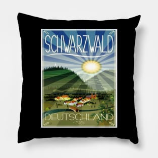 The Black Forest Germany Travel Print Pillow