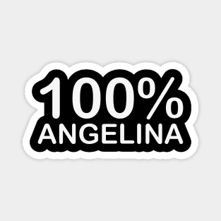 Angelina name couples gifts for boyfriend and girlfriend matching. Magnet