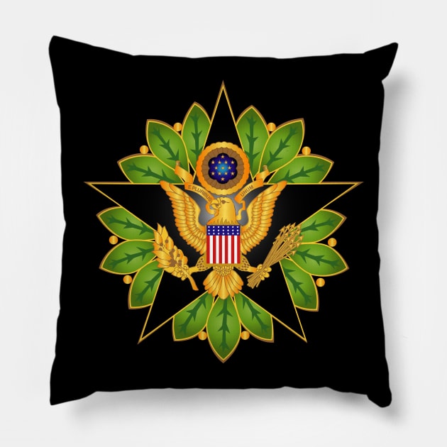 Army Staff Identification Badge wo Txt Pillow by twix123844