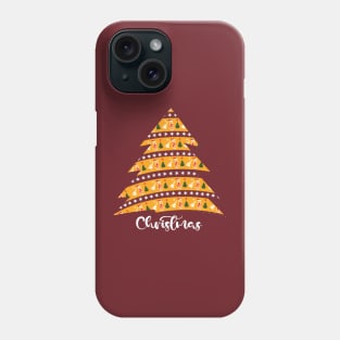 Celebrating Christmas tree t-shirt Phone Case