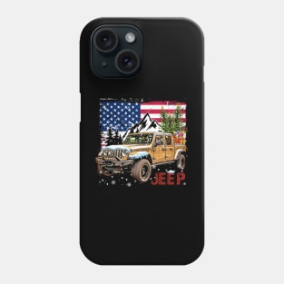 Jeep Gladiator JT series American Flag JEEP Phone Case