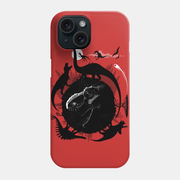 Dinos Circle Phone Case by albertocubatas