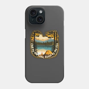 Camping by the Lake Phone Case