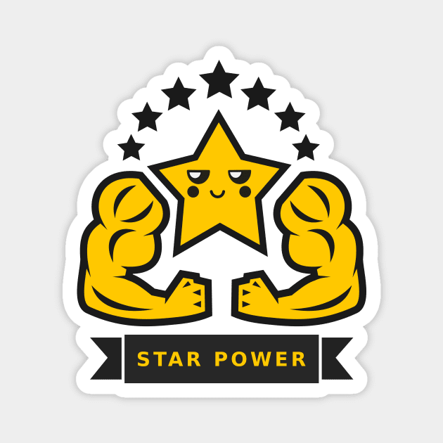 Star Power Magnet by Johnitees