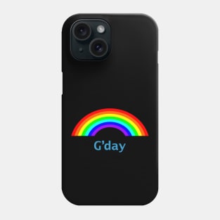 Hello G'day Rainbow Phone Case