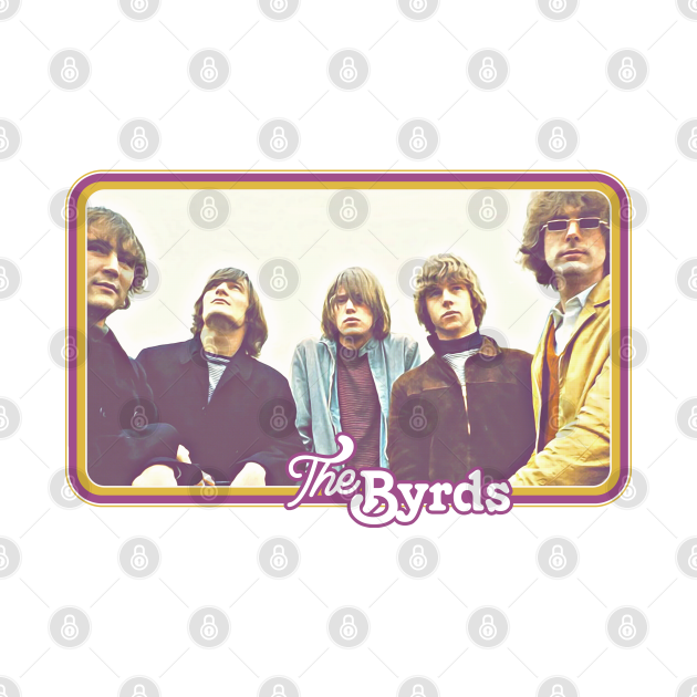 Discover The Byrds // Vintage Style Retro Fan Art - The Byrds - T-Shirt