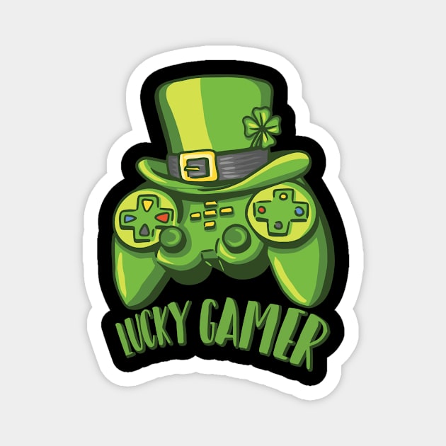 Lucky gamer - st. patricks day Magnet by Fabled Rags 