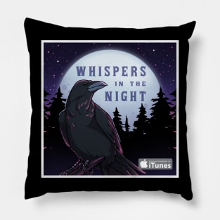 Whispers in the Night 2021 Logo (Purple) Pillow