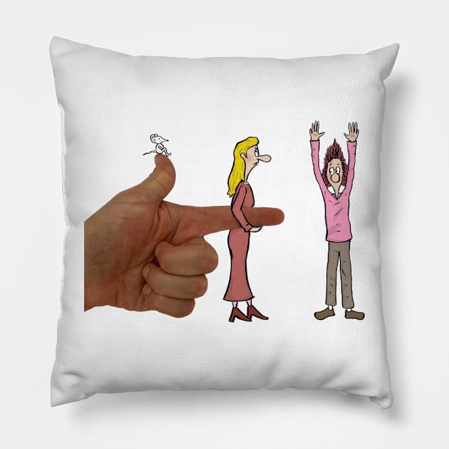 Hands up Pillow by matan kohn