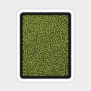 Abstract Mona Lisa Magnet