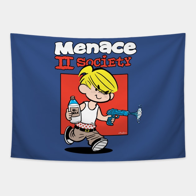 Menace To Society Tapestry by Peter Katsanis Art