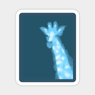 Giraffe digital art Magnet