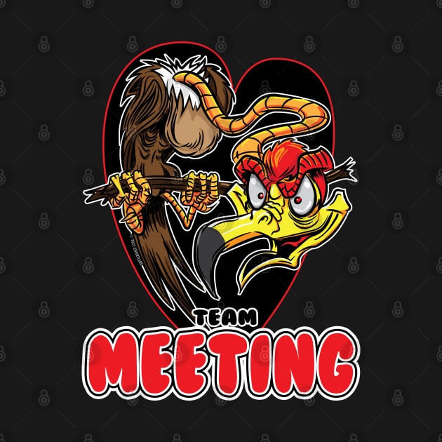 Team Meeting Buzzard by eShirtLabs