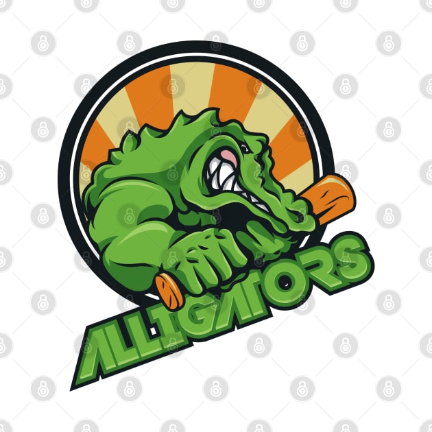 Alligator mascot by peace and love