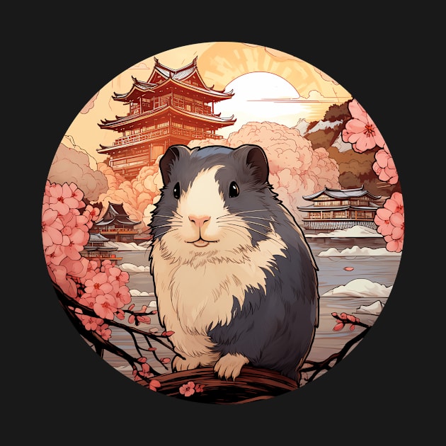 Guinea Pig Ukiyo-e: Gray, White by blacklines