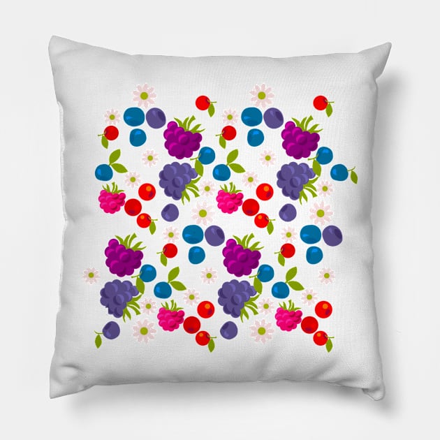 Berries Pillow by edwardecho