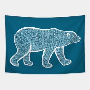 Polar Bear - detailed hand drawn animal design Tapestry