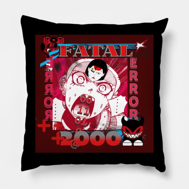 Fatal Error Pillow by RedCat