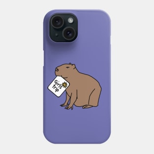 Cute Capybara Goes on a Girls Trip Phone Case