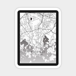 Helsinki Finland City Map Magnet